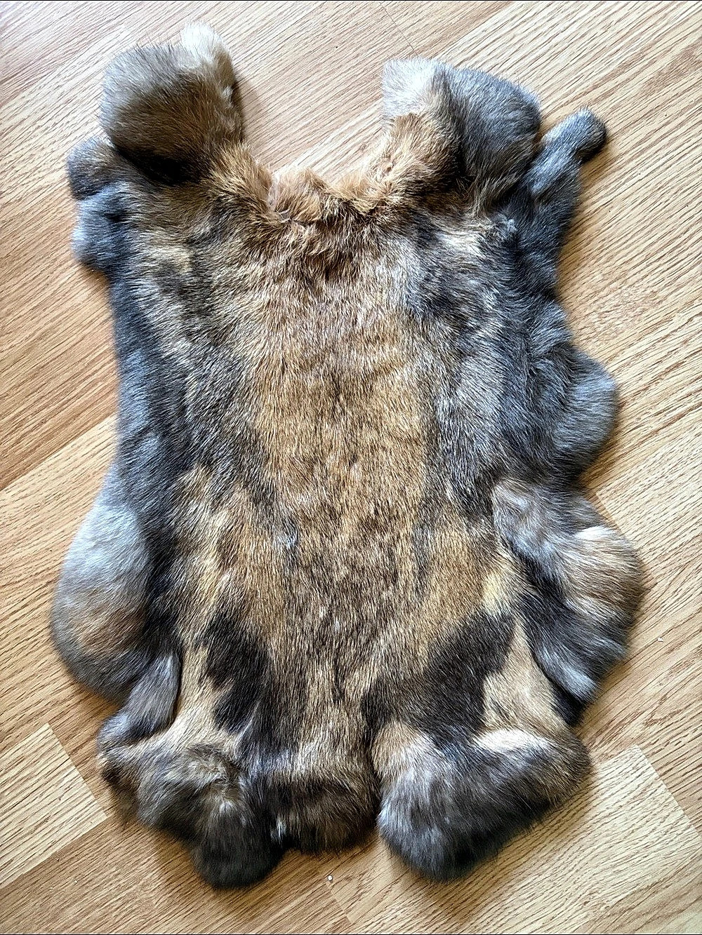 C0070 premium rabbit fur pelt craft supply 12*19 inches